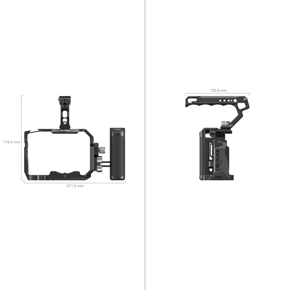 SmallRig Advanced Cage Kit za Sony A7R V / A7 IV / A7S III 3669B - 2